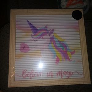 Unicorn Letter Board